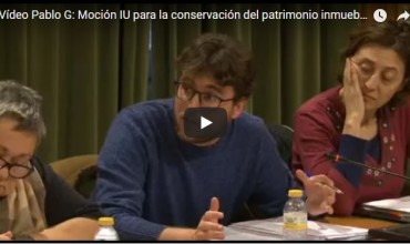 Vídeo intervención Pablo García: Moción IU para la conservación del patrimonio inmueble en el centro de Cuenca-Pleno 07.02.18