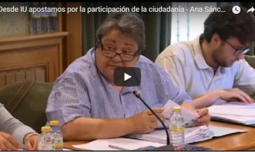 Desde IU apostamos por la participación de la ciudadanía – Ana Sánchez Pleno 04.07.18