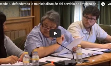 Desde IU defendemos la municipalización del servicio de limpieza de colegios – Pleno 04.07.18
